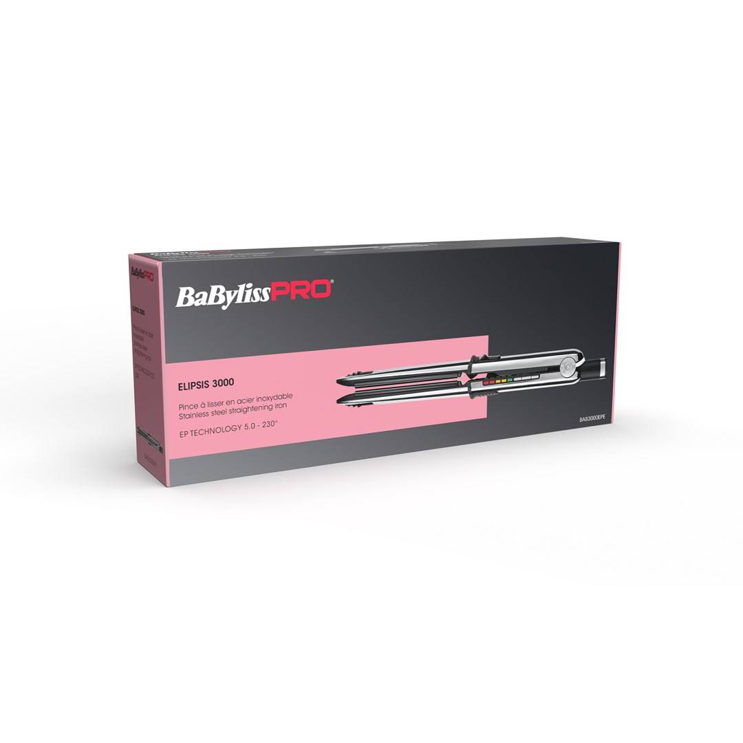 BABYLISS - PRO ELIPSIS3000 STYLER Straightening iron Warm Black 55 W 106.3"" 2.7-2
