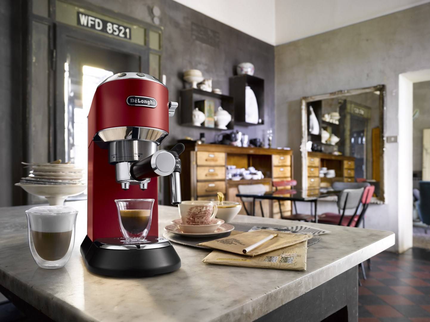 DE LONGHI - De'Longhi DEDICA EC 685.R - Kaffeemaschine mit Cappuccinatore-7