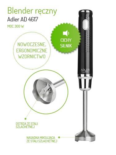 Hand blender AD 4617 300W colour black-6
