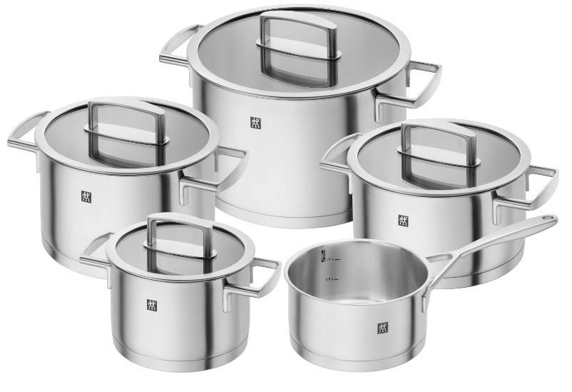 ZWILLING Vitality, Edelstahl, Edelstahl, Edelstahl, Edelstahl, Glas, Keramik, Gas, Halogen, Induktion, Versiegelte Platt-0