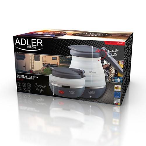 Electric kettle AD 1279 750W 0.6l colour white-6