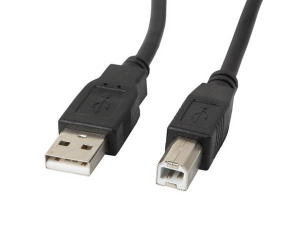 LANBERG USB-A(M)->USB-B(M) 2.0 Kabel 1,8m Ferrite schwarz Multimedia-Technik USB-Kabel