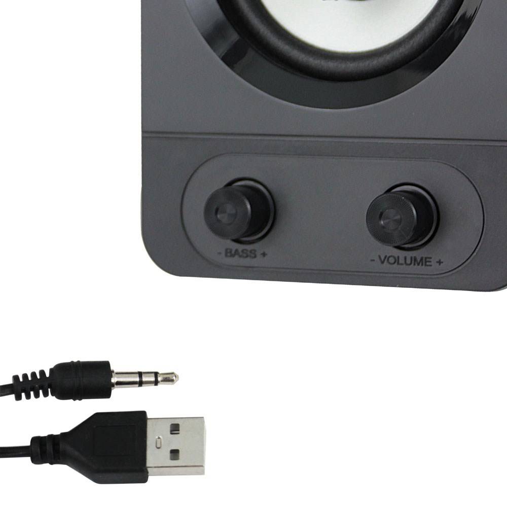 Esperanza Rainbow Soprano 2.1 LED Speakers (Black)-2