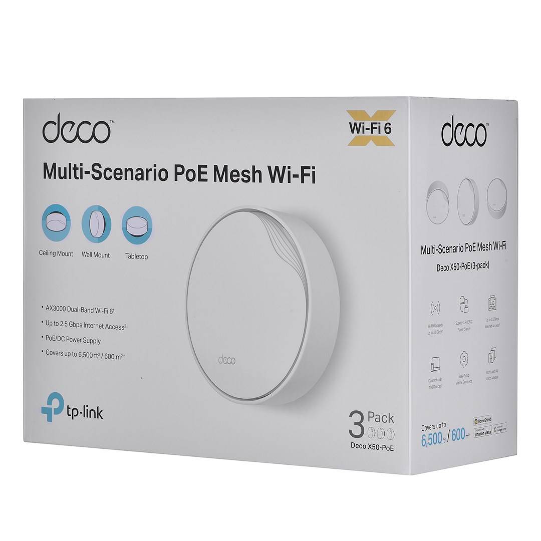 TP-Link Deco X50-PoE V1 - WLAN-System - (3 Router)-2