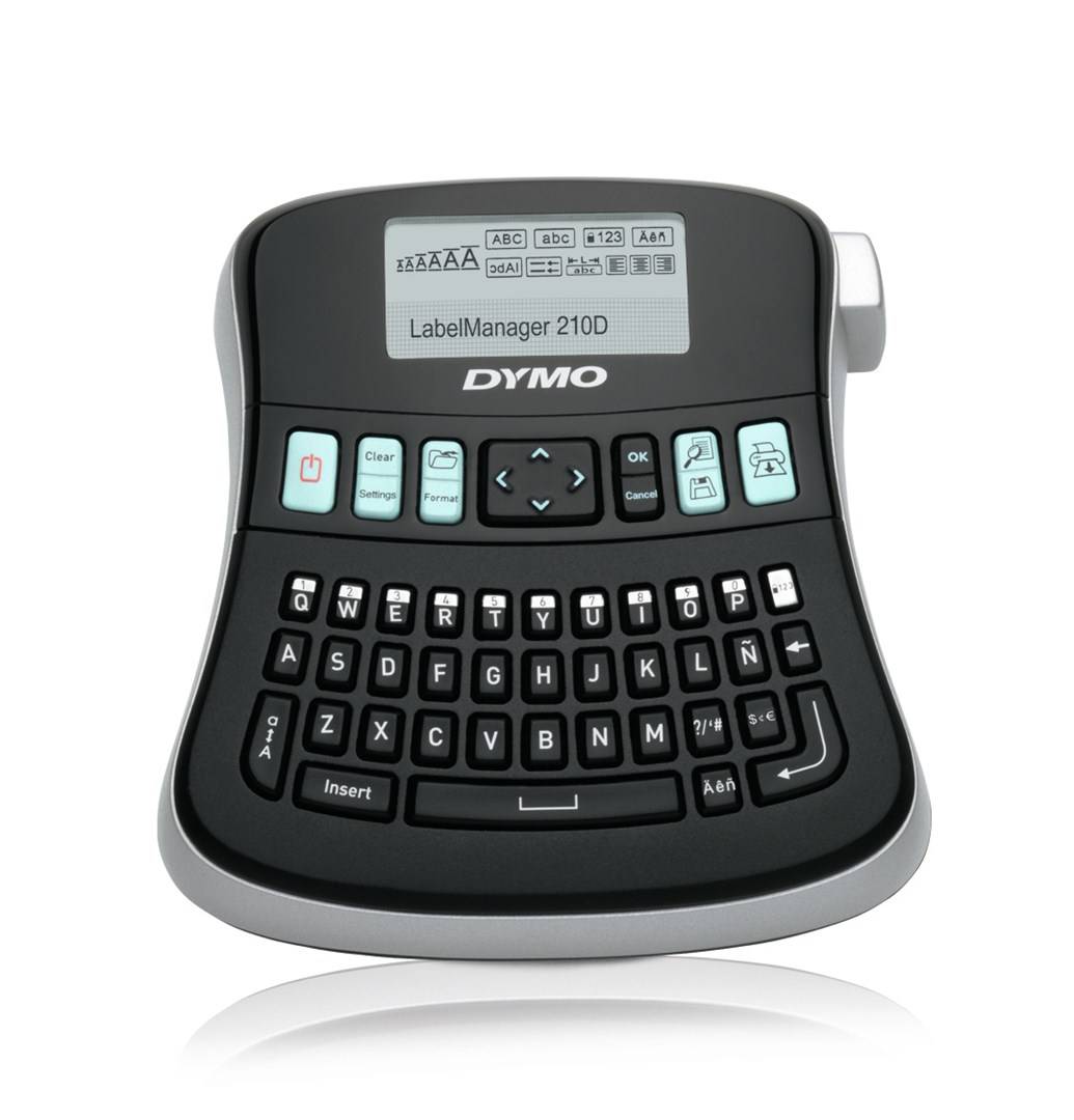 DYMO LabelManager 210D+ im praktischen Koffer QWERTY Multimedia-Technik Etikettendrucker-0