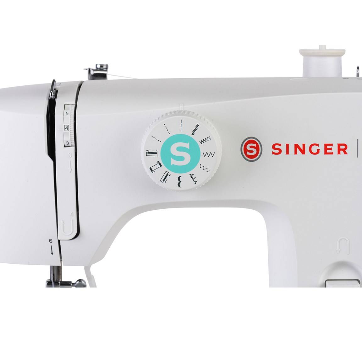 Singer M1505 - Weiß - Sägen - 4 Step - Elektro - Knopflochboden - Zickzack-Fuß --5