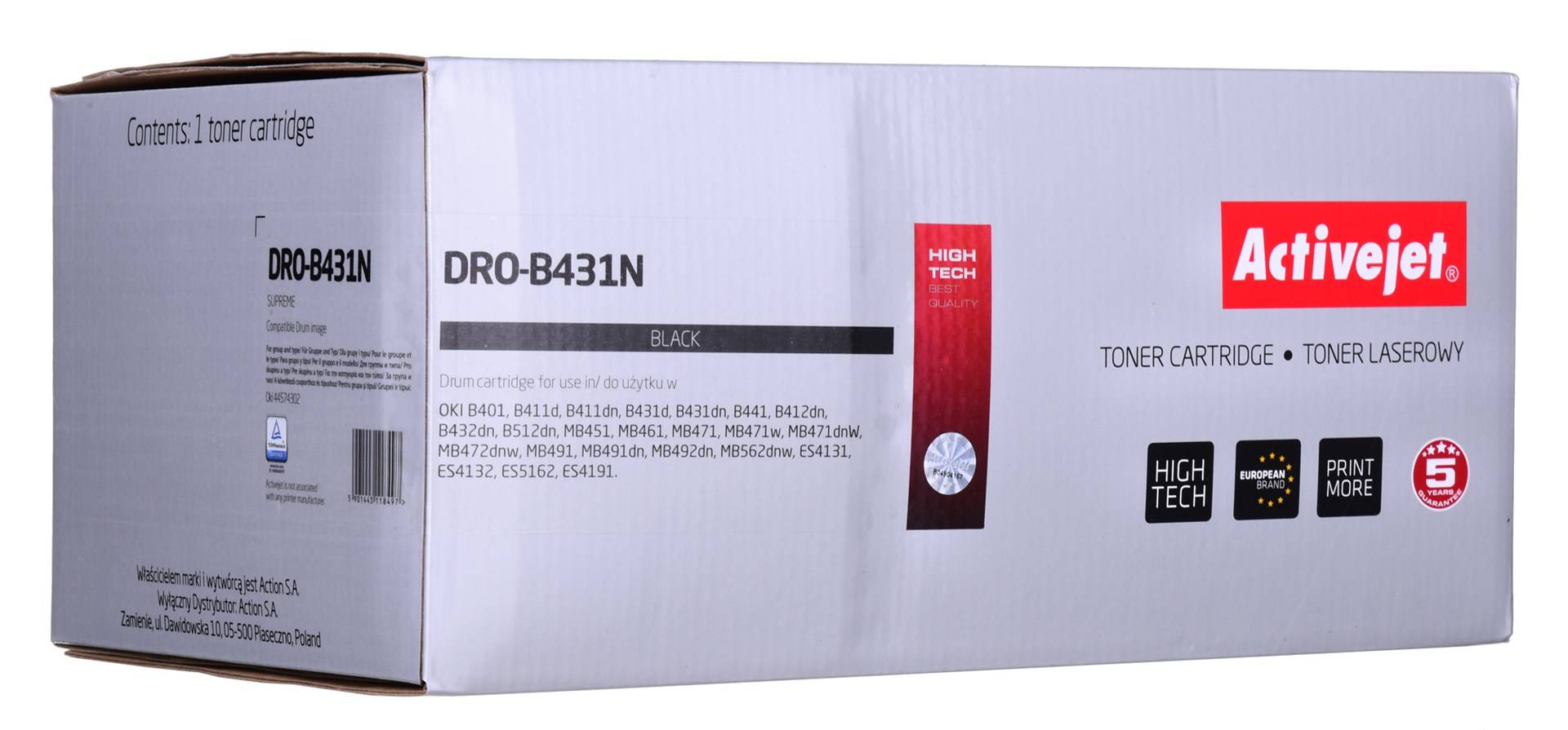 DRO-B431N OKI replacement 44574302 Supreme 25000 pages black-2