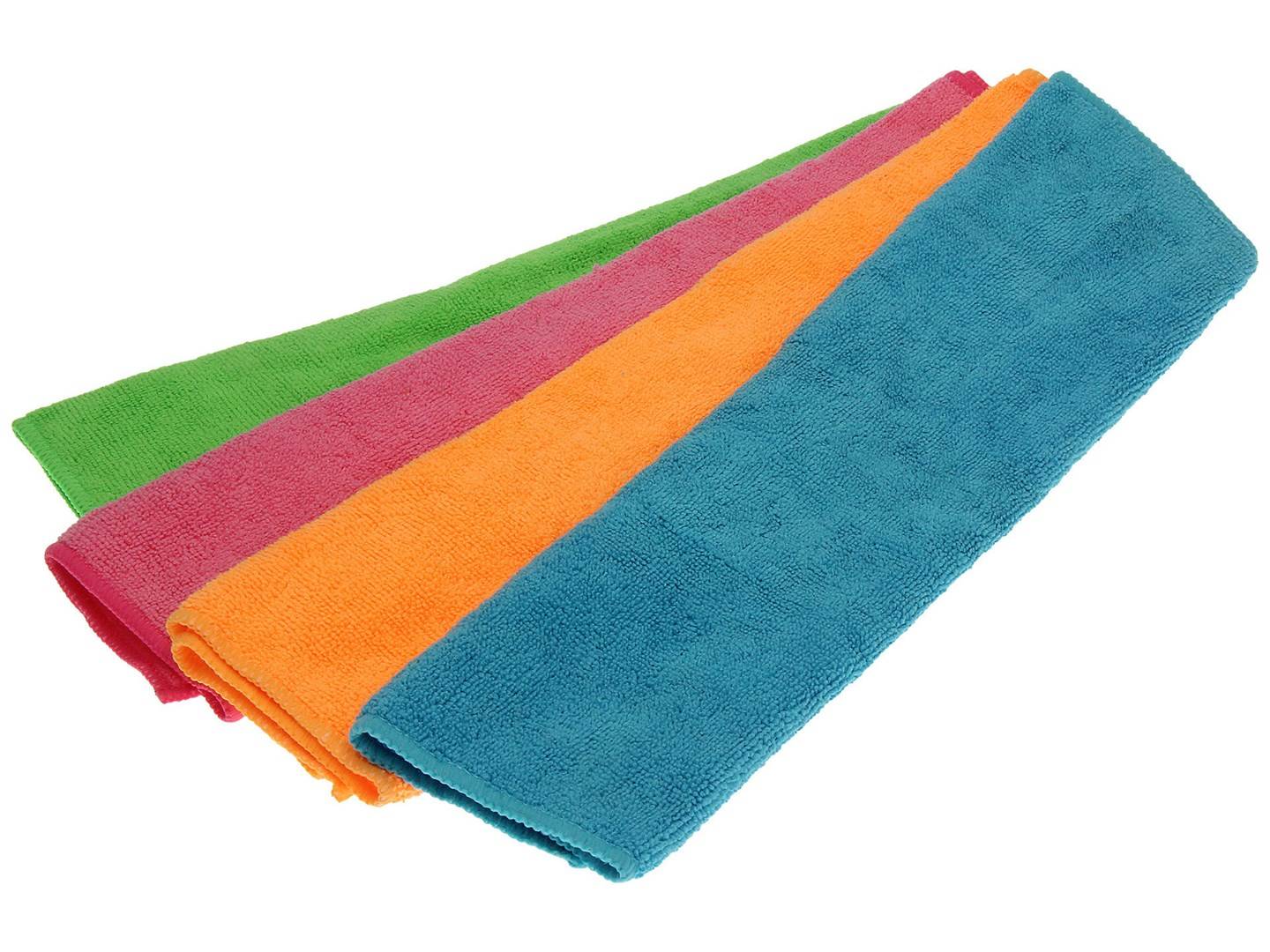 141413 Mikrofaser Blau - Grün - Orange - Rot 4Stueck e Reinigungstücher-2