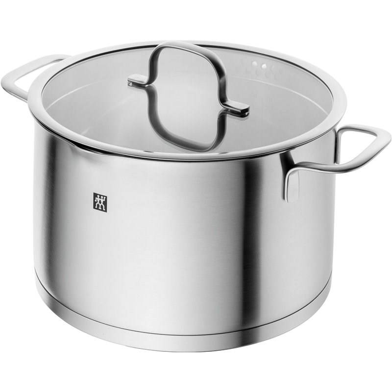 ZWILLING TrueFlow, Rund, Silber, Edelstahl, Silber, Edelstahl, Keramik, Gas, Halogen, Induktion, Versiegelte Platte-5
