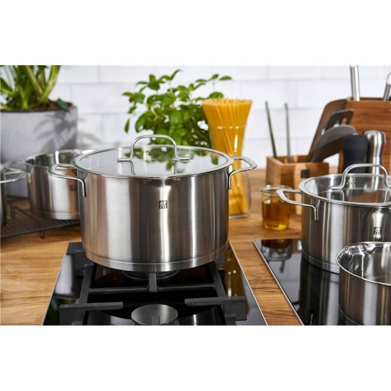 ZWILLING TrueFlow, Rund, Silber, Edelstahl, Silber, Edelstahl, Keramik, Gas, Halogen, Induktion, Versiegelte Platte-6