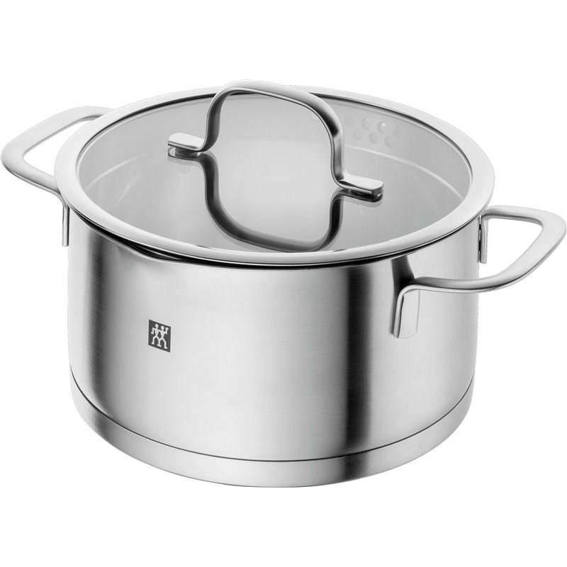 ZWILLING TrueFlow, Rund, Silber, Edelstahl, Silber, Edelstahl, Keramik, Gas, Halogen, Induktion, Versiegelte Platte-2
