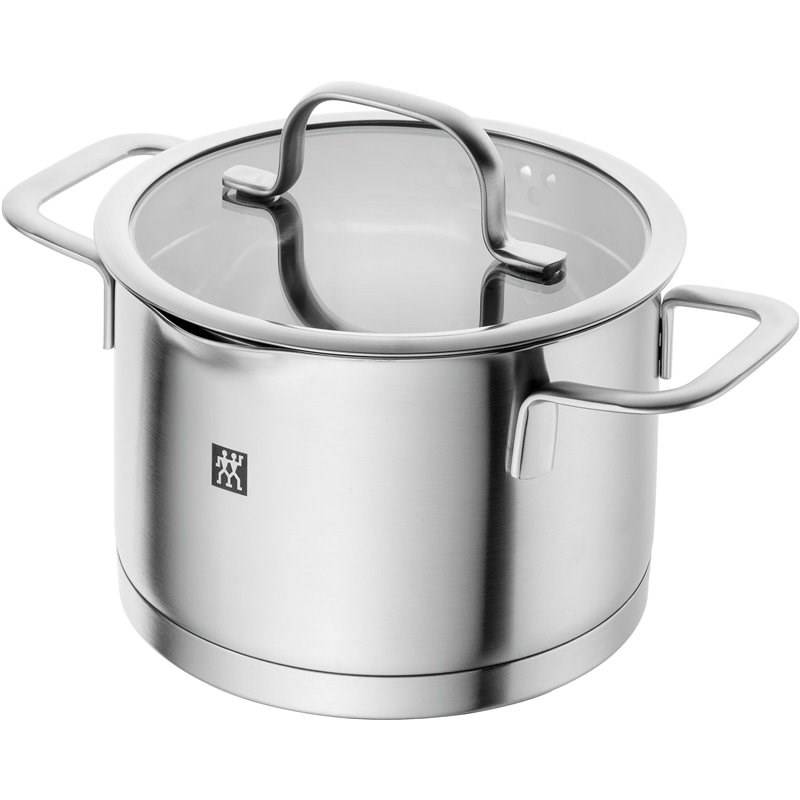 ZWILLING TrueFlow, Rund, Silber, Edelstahl, Silber, Edelstahl, Keramik, Gas, Halogen, Induktion, Versiegelte Platte-3