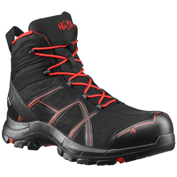 HAIX Sicherheitsstiefel Black Eagle Safety 40.1 Mid S3 ESD SRC DGUV Gr. 51 schwarz/rot