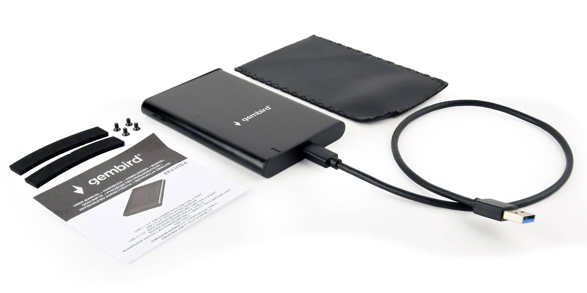 Gembird EE2-U3S-6 - Storage enclosure - 2.5inch (6.4 cm)-4