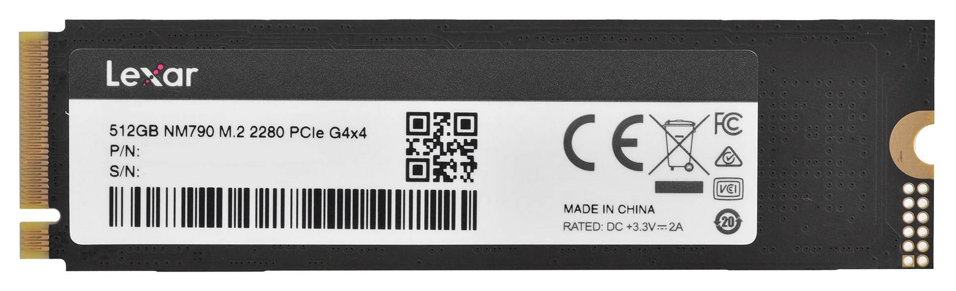 Lexar NM790 - SSD - 512 GB - intern - M.2 2280 - PCIe 4.0 x4 (NVMe)-1