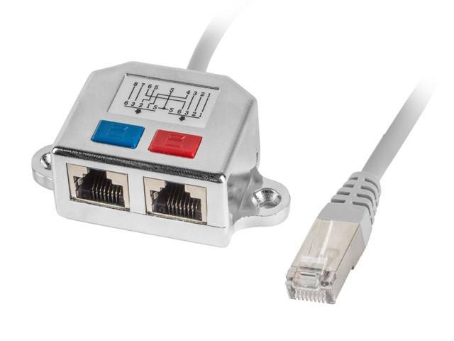Netzwerk-Splitter - RJ-45 (M) zu RJ-45 (W)-1