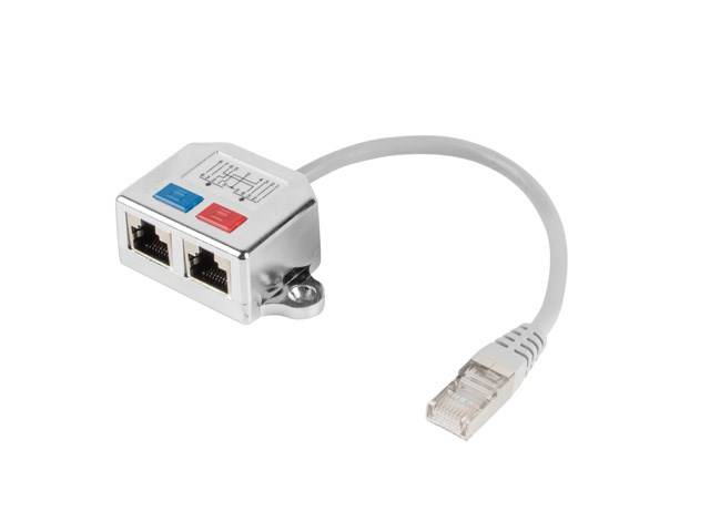 Netzwerk-Splitter - RJ-45 (M) zu RJ-45 (W)-0