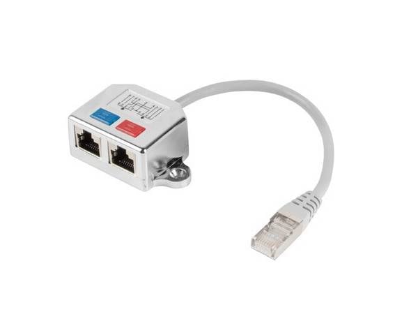 Netzwerk-Splitter - RJ-45 (M) zu RJ-45 (W)
