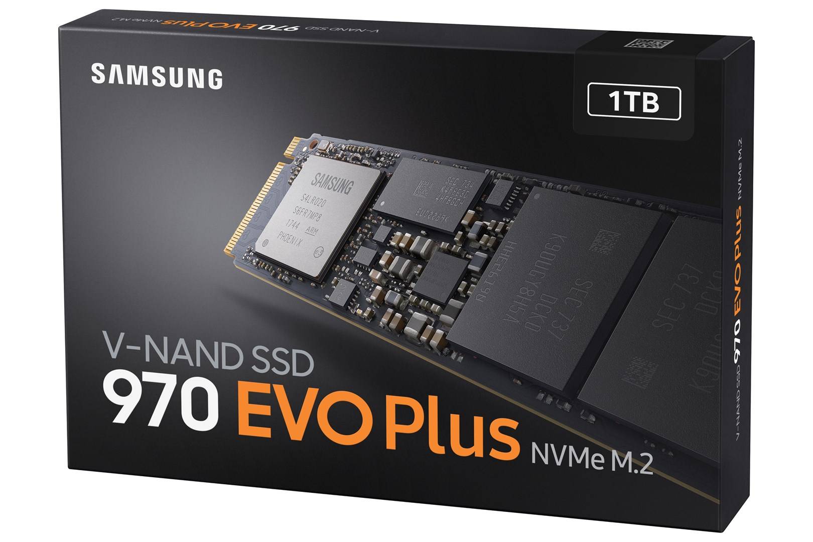 Samsung 970 EVO Plus 1 TB Interne M.2 PCIe NVMe SSD 2280 M.2 NVMe PCIe 3.0 x4 Retail MZ-V7S1T0BW-8