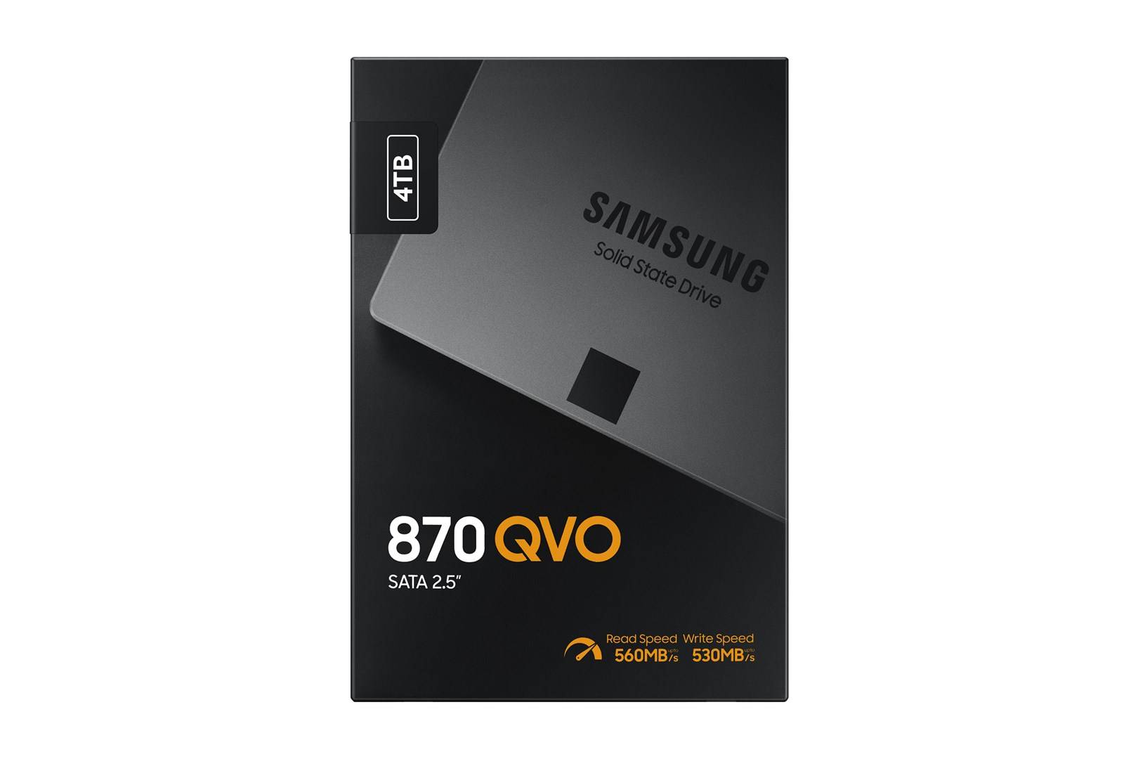 Samsung 870 QVO 4 TB Interne SATA SSD 6.35 cm (2.5 Zoll) SATA 6 Gb/s Retail MZ-77Q4T0BW-4