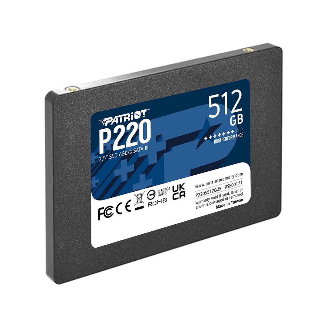Patriot P220 - SSD - 512 GB - intern - 2.5"" (6.4 cm)-1