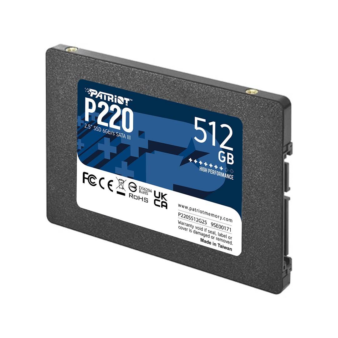 Patriot P220 - SSD - 512 GB - intern - 2.5"" (6.4 cm)-2