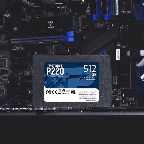 Patriot P220 - SSD - 512 GB - intern - 2.5"" (6.4 cm)-3