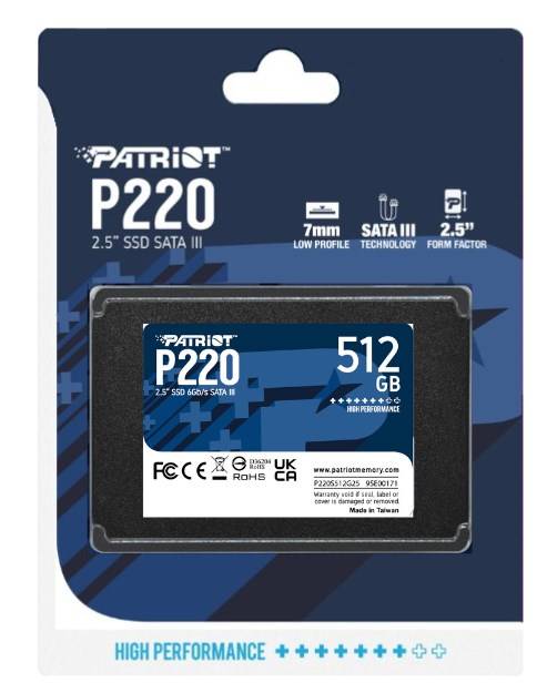 Patriot P220 - SSD - 512 GB - intern - 2.5"" (6.4 cm)-4