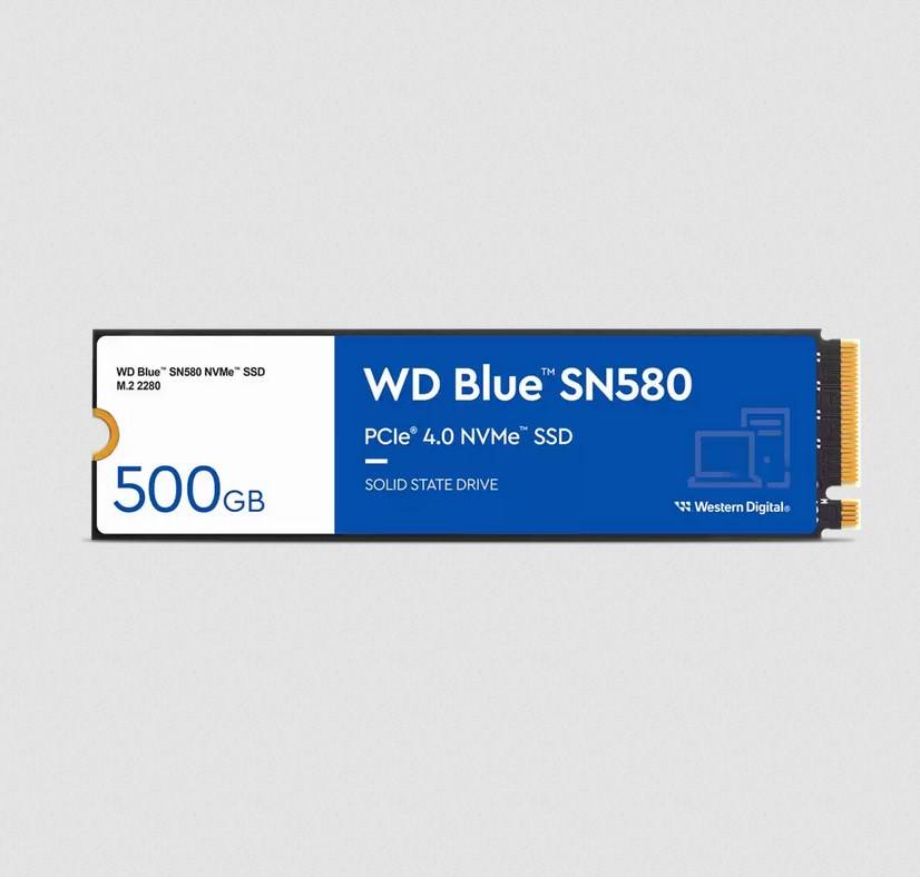 WD Blue SN580 SSD M.2 500GB NVMe (WDS500G3B0E)-0