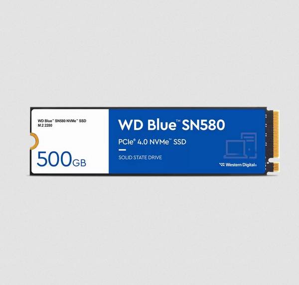 WD Blue SN580 SSD M.2 500GB NVMe (WDS500G3B0E)