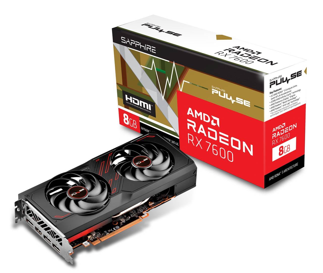 Sapphire Pulse Radeon RX 7600 - Grafikkarten-5