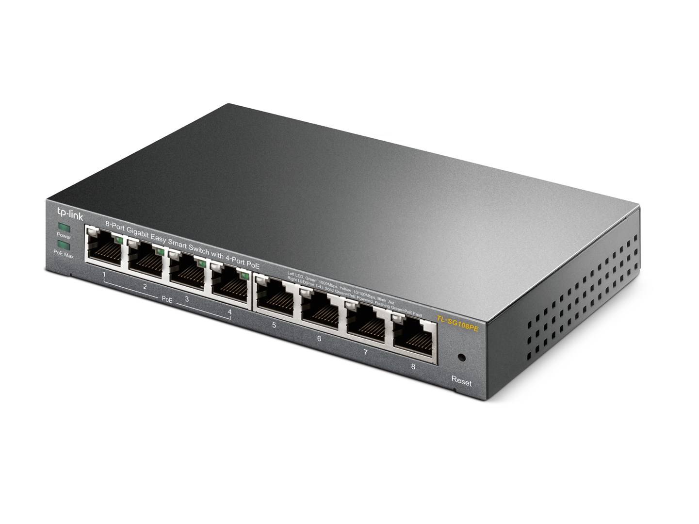 TP-Link TL-SG108PE 8-Port Gigabit Desktop POE Smart Switch