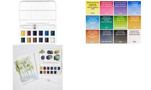 LEFRANC BOURGEOIS WINSOR & NEWTON Cotman Brush Pocket Set-1
