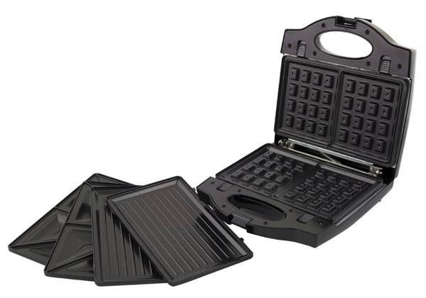 PORTABELLA Toast Machine vaffelbager Grill Black-1