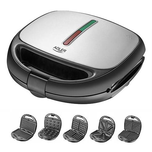 AD 3040 sandwich toaster 800W colour black-5