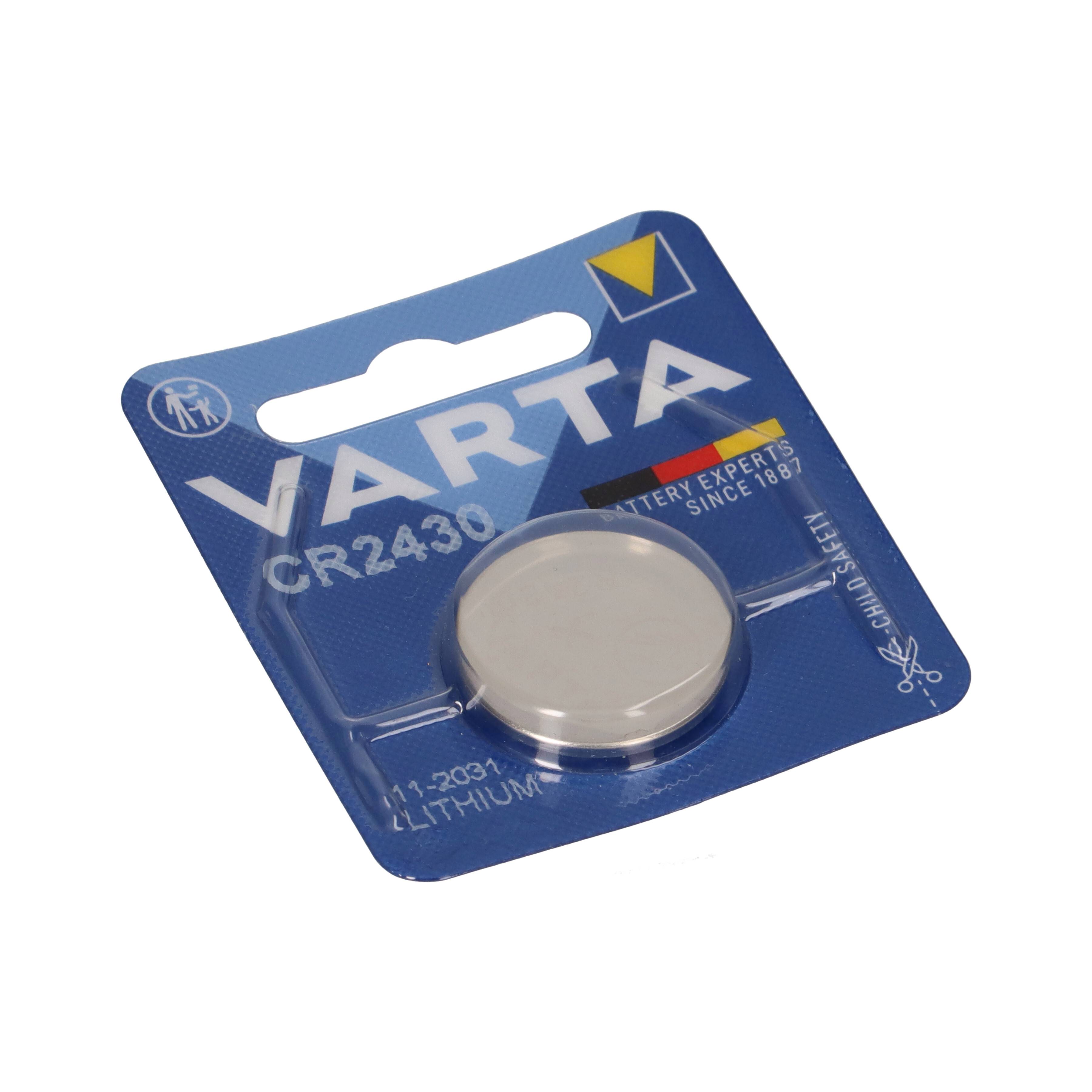 10x VARTA CR2430 Lithium-Knopfzelle 3V 290mAh (10x 1er Blister)-0