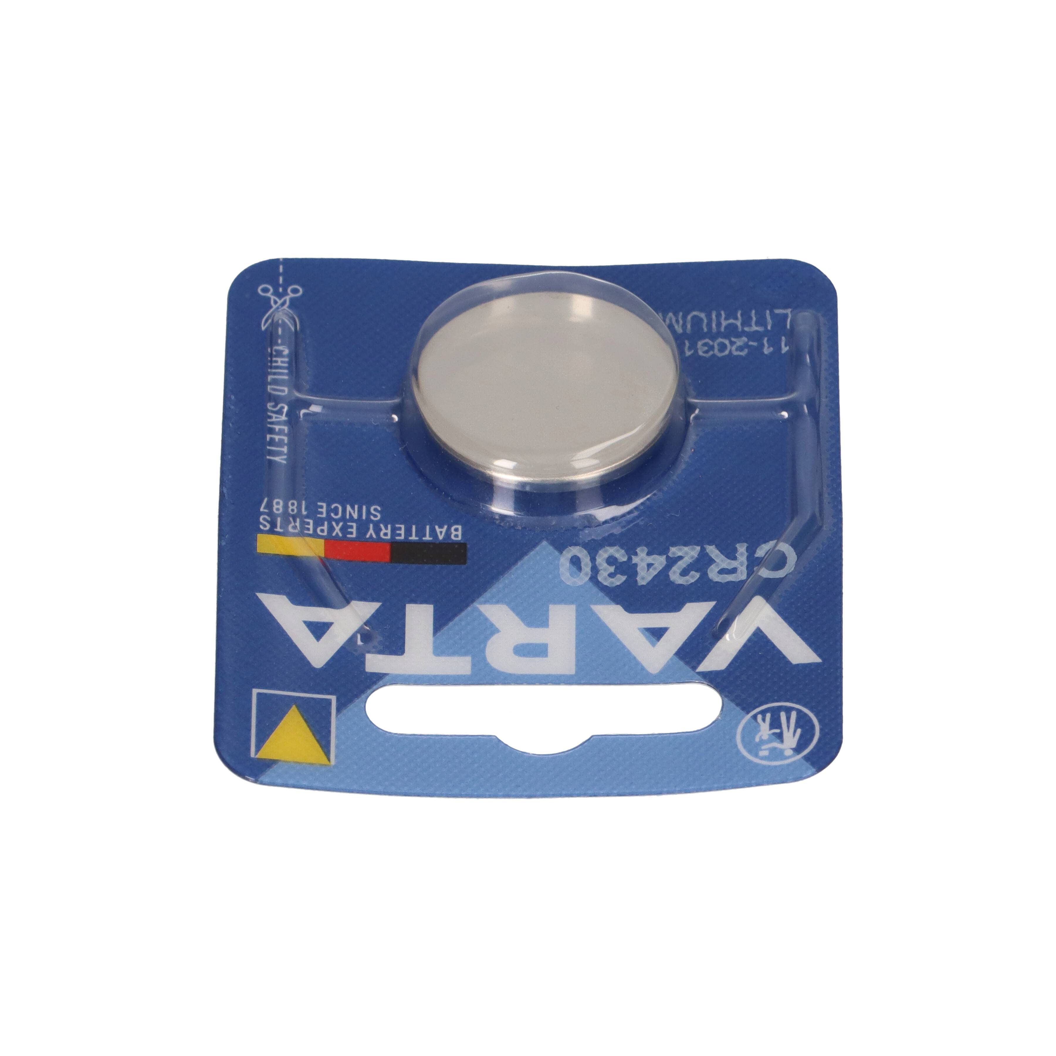10x VARTA CR2430 Lithium-Knopfzelle 3V 290mAh (10x 1er Blister)-3