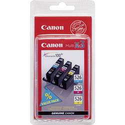 Image of Canon Tintenpatrone CLI-526 CMY Original Kombi-Pack Cyan, Magenta, Gelb 4541B009 Druckerpatronen Kombi-Pack