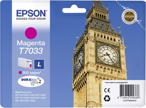 Epson Druckerpatrone T7033 Original  Magenta C13T70334010