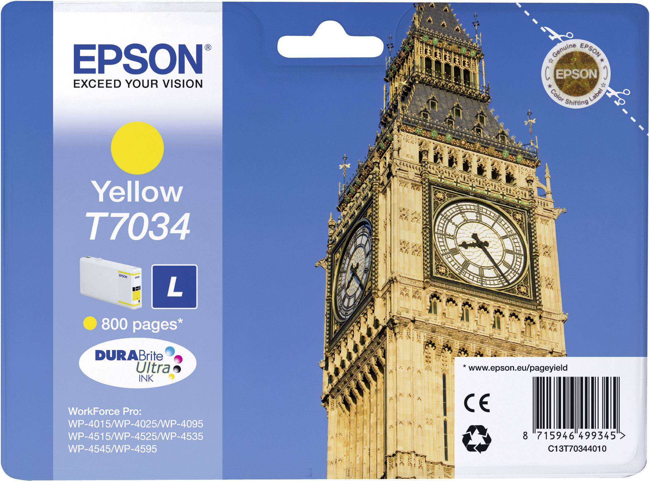 EPSON T7034 L Größe Gelb Tintenpatrone