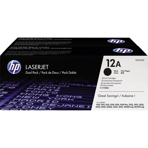 HP Toner 12AD Original 2er-Pack Schwarz 4000 Seiten Q2612AD