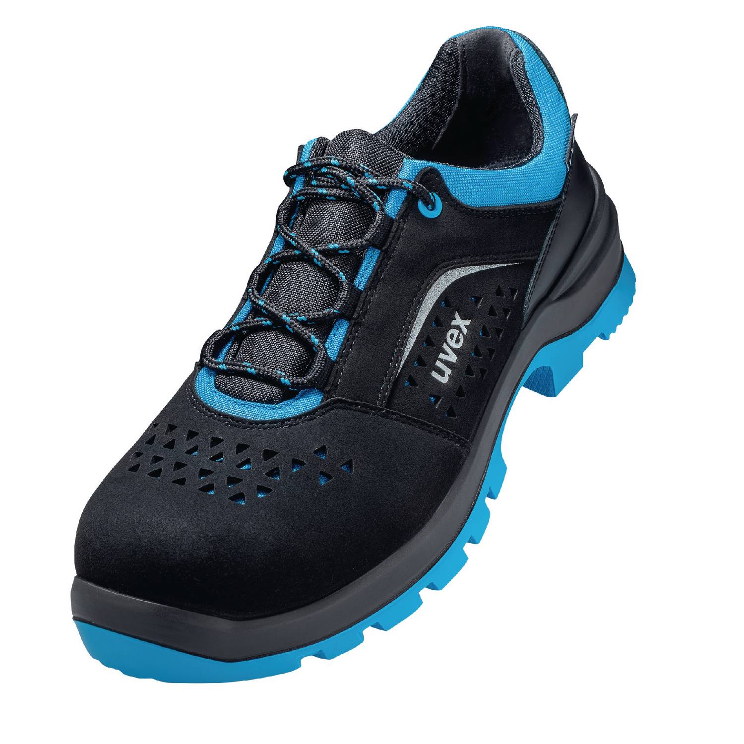 Uvex 2 Xenova Arbeitsschuhe - Sicherheitsschuhe S1 SRC ESD - Blau-Schwarz - 38-0