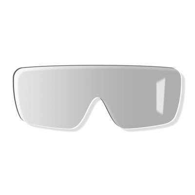 Uvex Brillenetui - Harschalenetui für gekrümmte Brillen mit Karabinerhaken - Schwarz