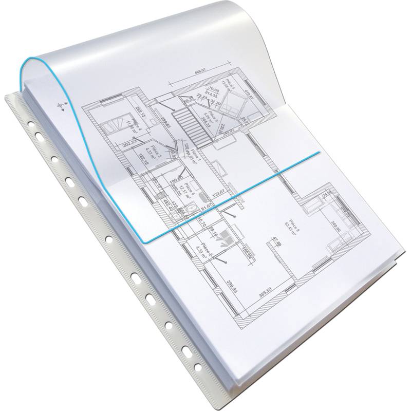 Oxford Prospekthülle mit Dehnfalten, DIN A4, PVC, 0,3 mm-0