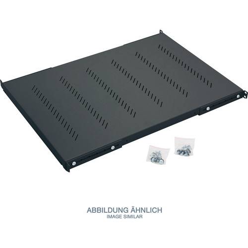 Triton RAB-UP-650-H4 19" Schwerlast-Fachboden, 1HE, 650mm, 150kg, schwarz-0
