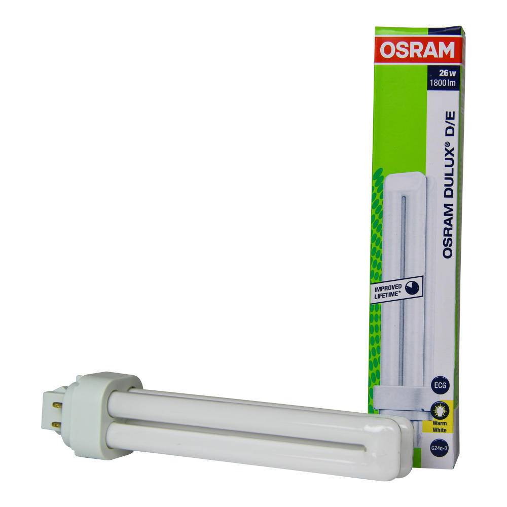 OSRAM LAMPE Kompaktleuchtstofflampe DULUX D/E26W/830-1