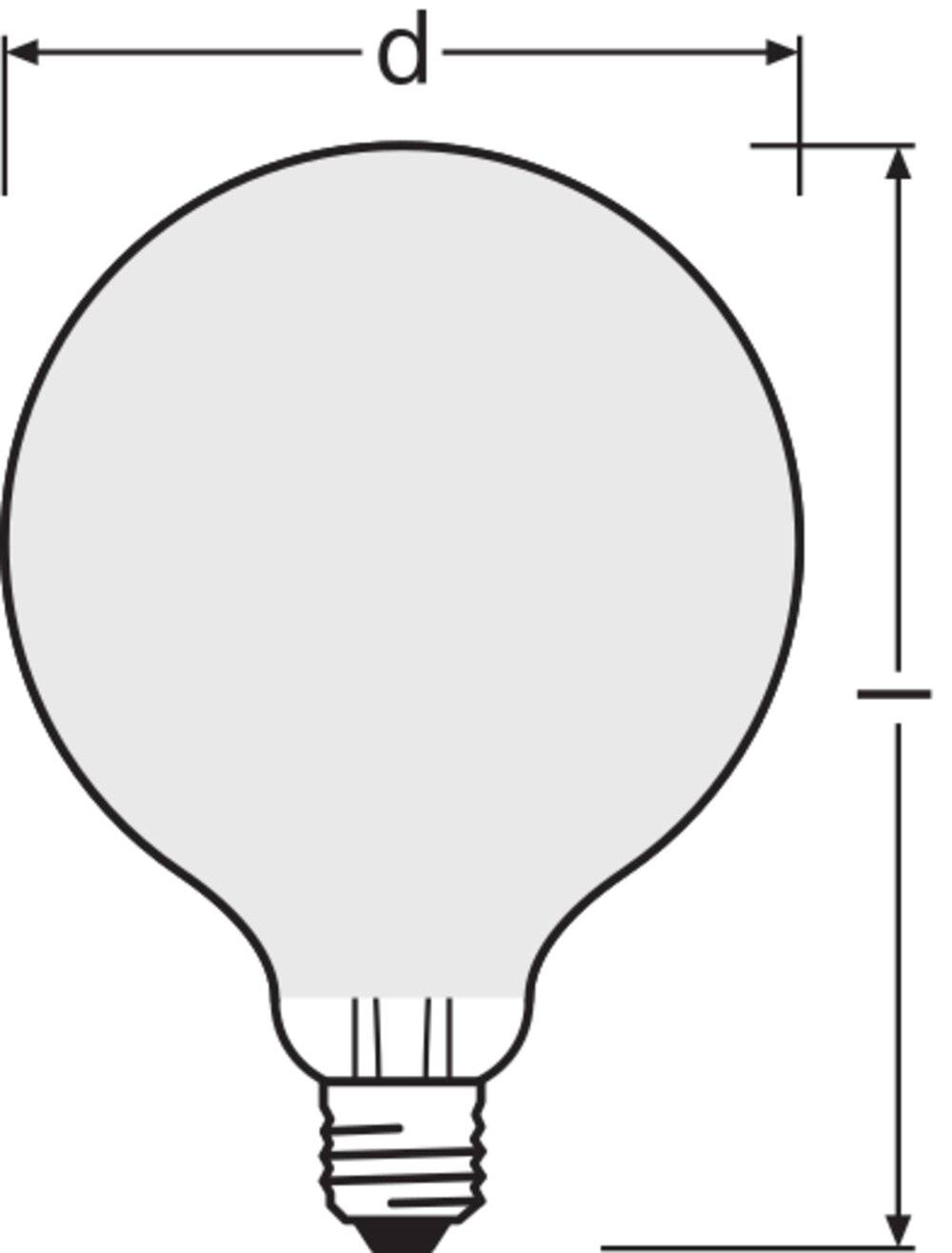 Ledvance LED-Globelampe G95 E27-0