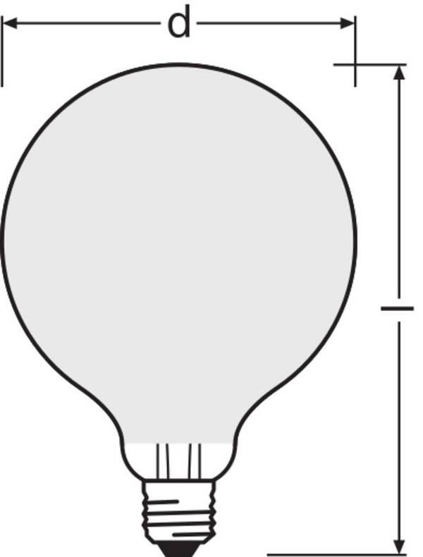 Ledvance LED-Globelampe G95 E27