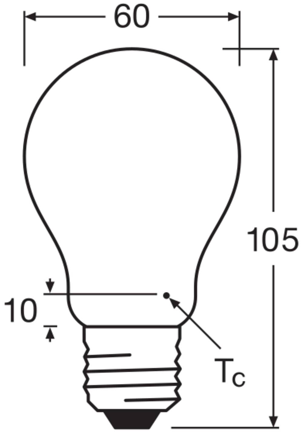 LEDV LED Bulb 7,5-75W/827 1055lm E27 Filament matt dimmbar 300° EEK D Leuchtmittel LED LED-1