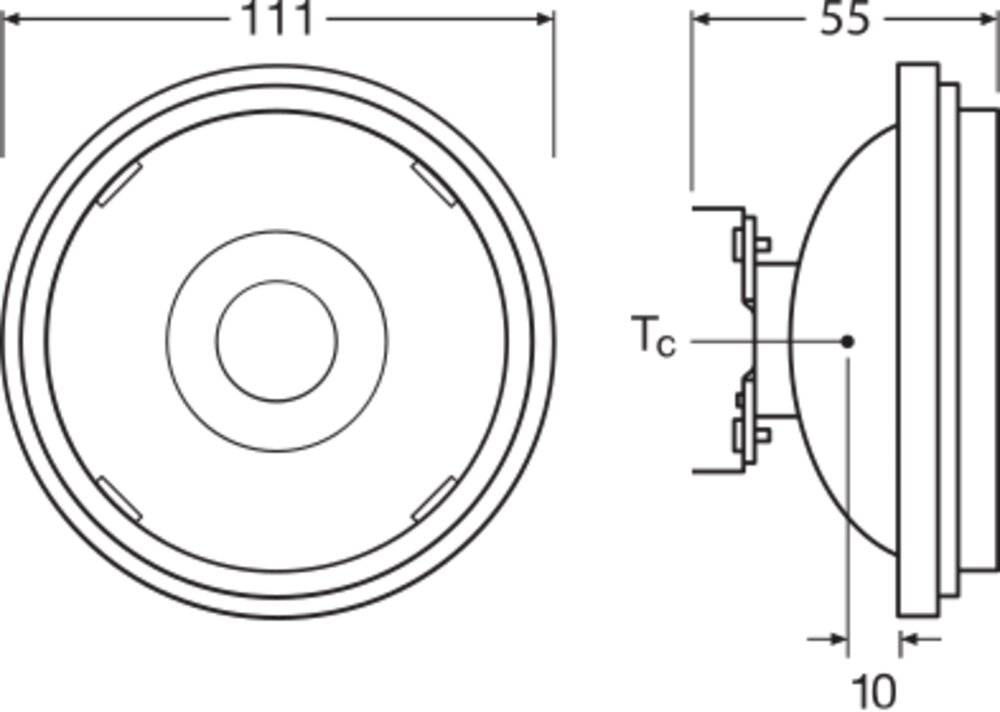 LEDVANCE - LEDV LED Reflektor 11,7-75W/927 dimmbar AR111 12V G53 24° 40000hEEK G-2